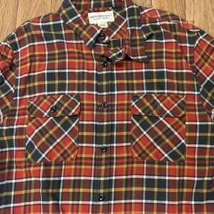 Denim &‎ Supply Ralph Lauren Flannel Shirt Mens XL Button Up Shirt Plaid Western